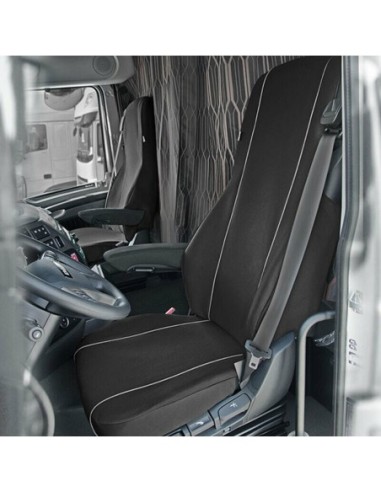 |AutoNeo.roHuse scaun camion dedicate DAF XF set 1+1 locuri - Negru/Gri