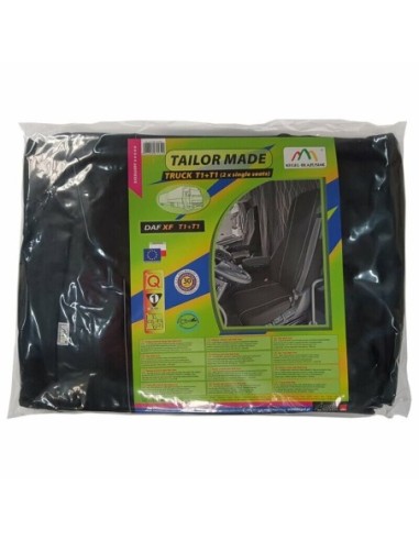 |AutoNeo.roHuse scaun camion dedicate DAF XF set 1+1 locuri - Negru/Gri