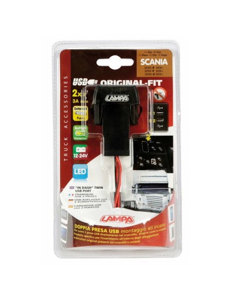 |AutoNeo.roPriza dubla USB incorporabila 12/24V camion - Scania