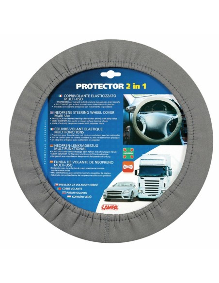 |AutoNeo.roHusa volan protector elasticizat 2 in 1 - Gri