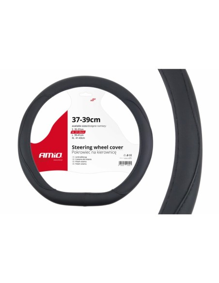 |AutoNeo.roHusa volan Amio SWC-22-M - Ø 37-39 cm - Model sport Forma D - Negru