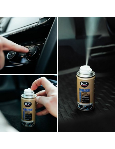|AutoNeo.roSpray pentru curatat si dezinfectat sistemul de aer conditionat K2 KLIMA FRESH 150ml Coacaz