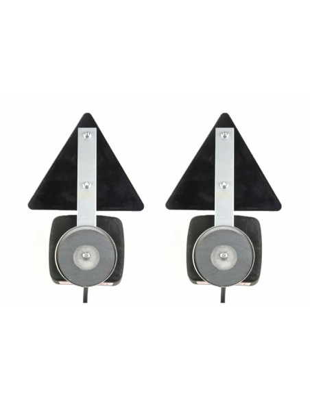 |AutoNeo.roSet lampi stop cu magnet si cablu 75m 12V cu catadioptri triunghiulari 2buc Amio