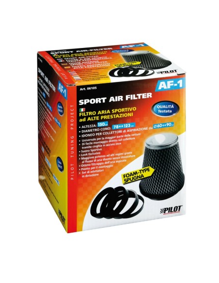 |AutoNeo.roFiltru aer Sport conic din burete AF-1 - Negru/Crom