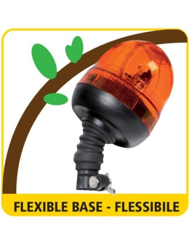 |AutoNeo.roGirofar stroboscopic galben LED cu fixare DIN 12/24V RL-9