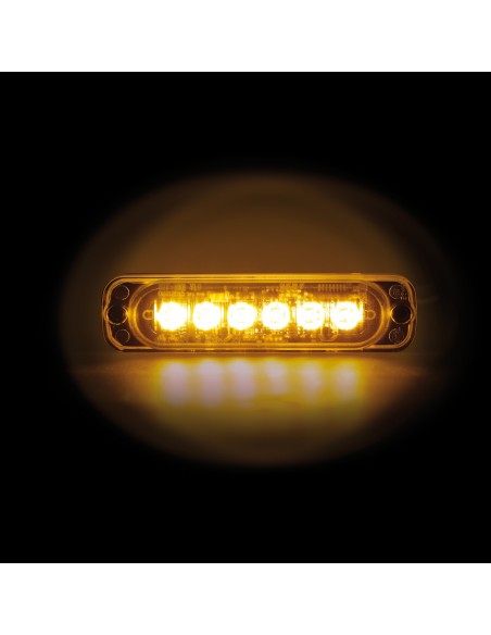 |AutoNeo.roStroboscop multifunctional 6LED 12/24V - Portocaliu