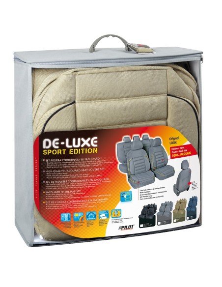 |AutoNeo.roHuse scaun De-Luxe Sport Edition jacquard high-quality 9buc - Bej