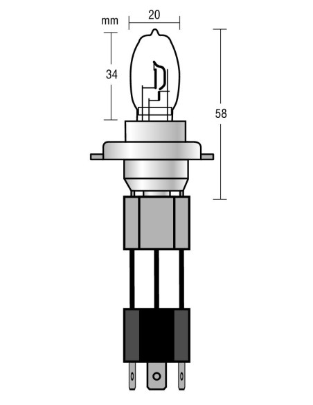 |AutoNeo.roBec halogen 12V - H4 - 90/100W Xenium Race P43t 2buc + Pachet bonus