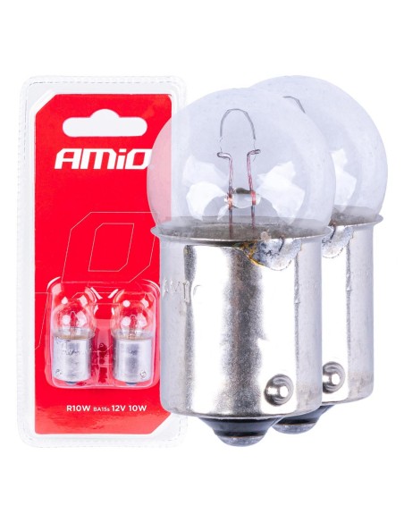 |AutoNeo.roSet 2 becuri cu halogen, soclu R10W, BA15s, alimentare 12V