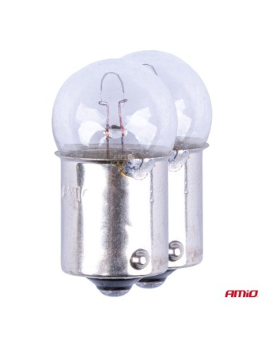 |AutoNeo.roSet 2 becuri cu halogen, soclu R5W, BA15s, alimentare 12V