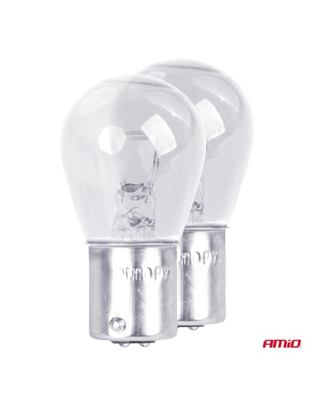 |AutoNeo.roSet 2 becuri cu halogen, soclu P21, 5W, BAY15D, alimentare 12V