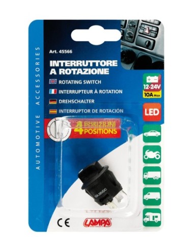 |AutoNeo.roIntrerupator rotativ cu 4 pozitii 12/24V - 10A