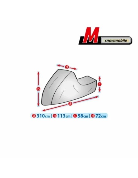 |AutoNeo.roPrelata snowmobil Mobile Garage - M - 310x72x113cm