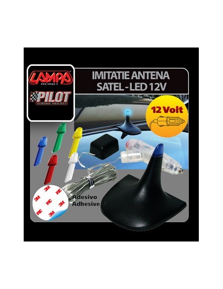 |AutoNeo.roImitatie antena Satel - Led 12V 5 culori