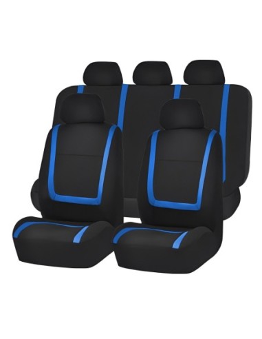 |AutoNeo.roSet huse scaun auto ieftine, Universale 9 piese, model BLUE LINE - ALBASTRU