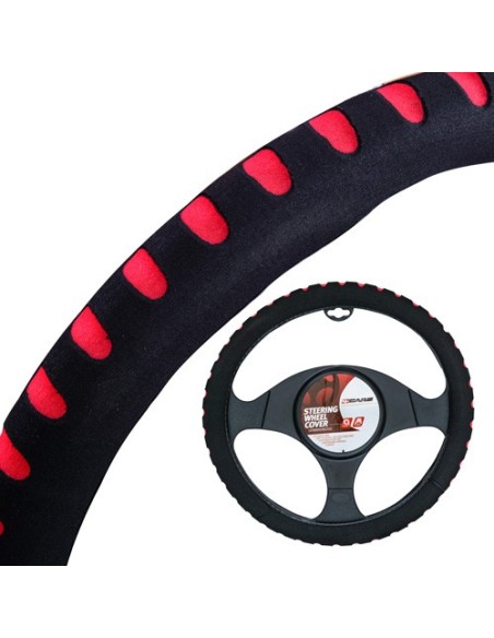 |AutoNeo.roHusa volan burete color 4Cars - Ø 37-39cm - Negru/Rosu