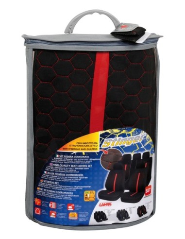 |AutoNeo.roHuse scaun Stinger 9buc Negru/Rosu