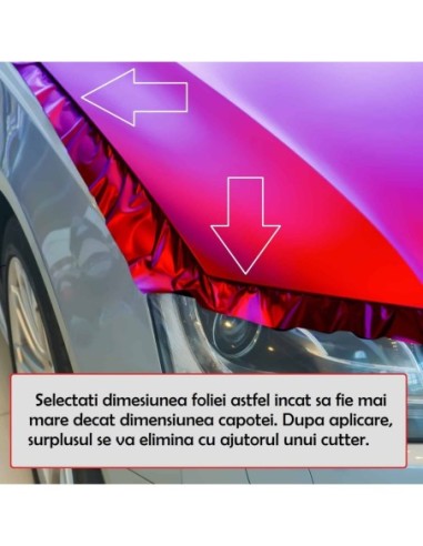 |AutoNeo.roFolie Capota Auto "Hood Art" rezistenta la exterior, marime L (180 x 130cm)