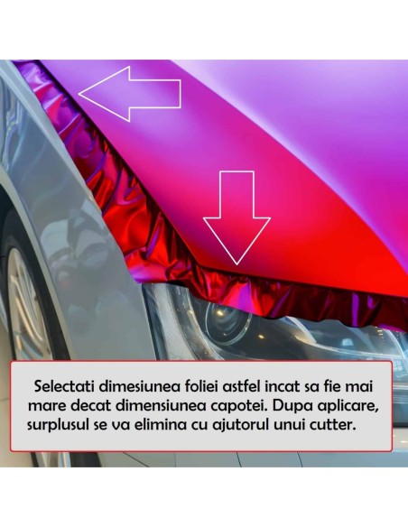 |AutoNeo.roFolie Capota Auto "Hood Art" rezistenta la exterior, marime L (180 x 130cm)