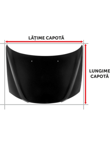 |AutoNeo.roFolie Capota Auto "Hood Art" rezistenta la exterior, marime L (180 x 130cm)
