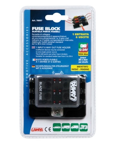 |AutoNeo.roCutie sigurante 1 intrare 6 iesiri 12/24V