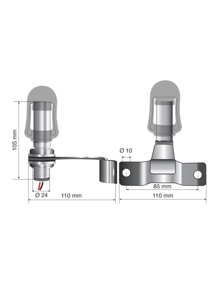 |AutoNeo.roSuport pentru girofar cu priza DIN 12/24V - Fix-5