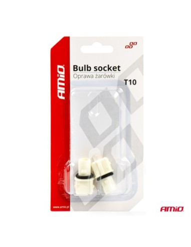 |AutoNeo.roSet 2 socluri bec T10, W5W, W3W, W16W, cu garnitura din cauciuc