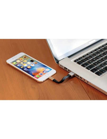 |AutoNeo.roBreloc chei cu cablu 10cm - USB la Apple Lightning