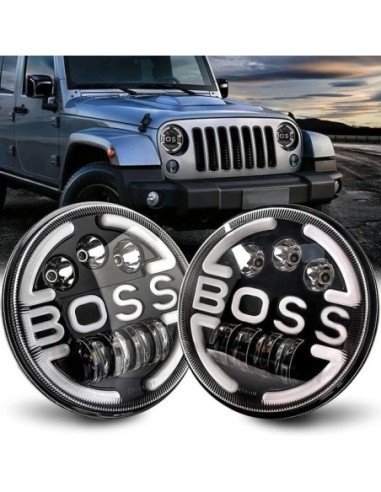 |AutoNeo.roLampa Suplimentara LED pentru Vehicule Off-Road, ATV, SSV, cu inscriptie "BOSS"