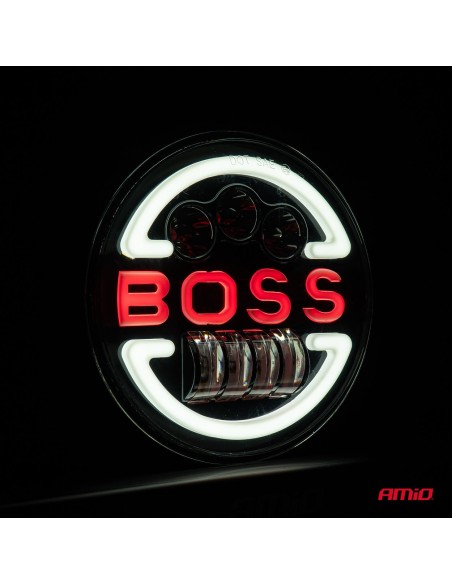 |AutoNeo.roLampa Suplimentara LED pentru Vehicule Off-Road, ATV, SSV, cu inscriptie "BOSS"
