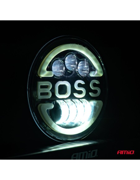 |AutoNeo.roLampa Suplimentara LED pentru Vehicule Off-Road, ATV, SSV, cu inscriptie "BOSS"