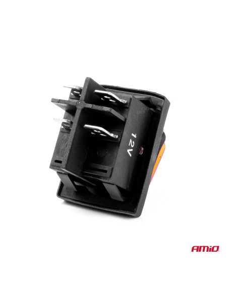 |AutoNeo.roIntrerupator On/Off, 12/24V, dreptunghiular, waterproof, iluminat culoare Galben, destinatie auto