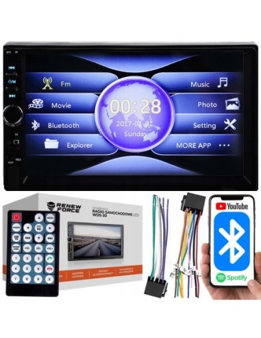 |AutoNeo.roPlayer Video Auto, dimensiune 2DIN, TouchScreen de 7 inch, 4 x 50W, model WDS-30 cu Bluetooth, Handsfree