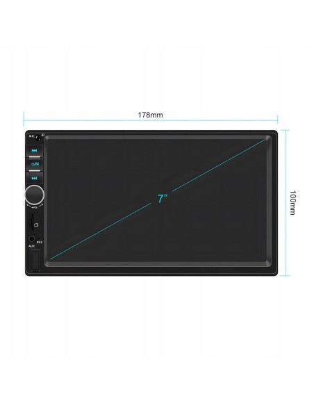 |AutoNeo.roPlayer Video Auto, dimensiune 2DIN, TouchScreen de 7 inch, 4 x 50W, model WDS-30 cu Bluetooth, Handsfree