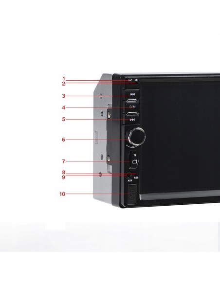 |AutoNeo.roPlayer Video Auto, dimensiune 2DIN, TouchScreen de 7 inch, 4 x 50W, model WDS-30 cu Bluetooth, Handsfree