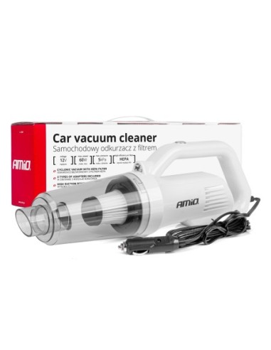 |AutoNeo.roAspirator Auto PREMIUM, fara sac, cu filtru HEPA, alimentare 12V, putere 60W, vacuum 5kPa
