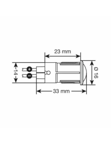 |AutoNeo.roIndicator luminos LED 12/24V - 20A - Rosu