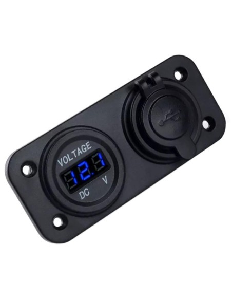 |AutoNeo.roVoltmetru cu 2 x porturi incarcare USB, pentru vehicule offroad, ATV, SSV, quad