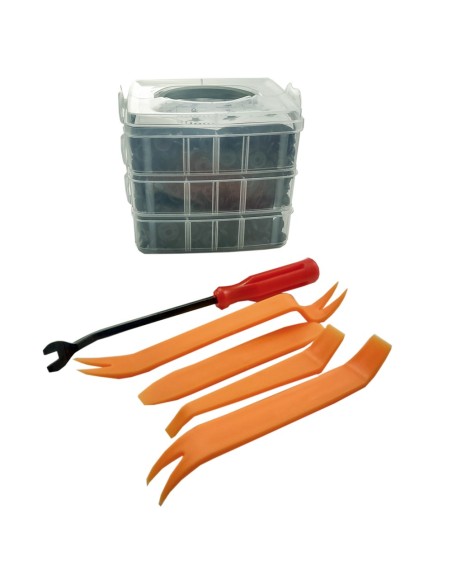 |AutoNeo.roSet de 620 de Cleme din Plastic + 5 unelte Carguard