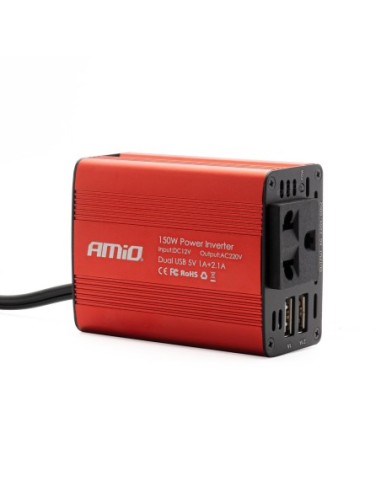 |AutoNeo.roConvertor de tensiune 12V - 230V, 150W/300W, 2 x USB 5V