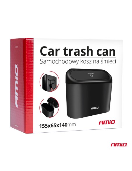 |AutoNeo.roCos de gunoi suplimentar pentru autoturisme, dimensiuni 17 x 9 x 9 cm, culoare Neagra