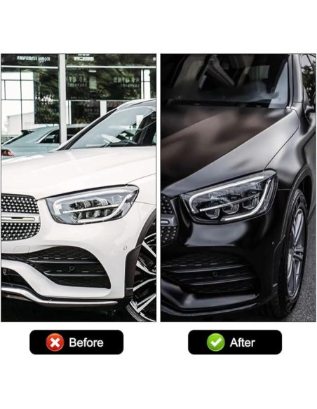 |AutoNeo.roFolie auto pentru colantare integrala, Termoplastica, cu tehnologie "BUBBLE FREE", culoare Negru, finisaj Mat