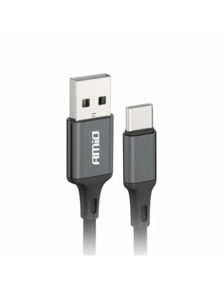 Cablu de date si incarcare USB la tip USB Type-C 2A 100cm FullLINK Amio|AutoNeo.ro