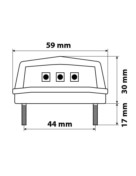 |AutoNeo.roLampa iluminat numar inmatriculare cu 3 SMD 12V - Alb